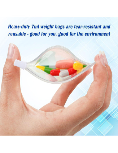 Bolsas de Pastillas Reutilizables Zonon 12 Piezas 8.26x8.89cm