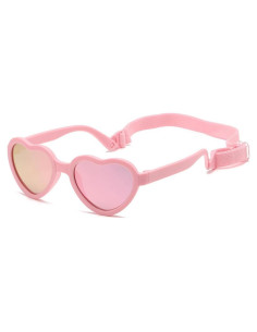 Gafas de sol polarizadas para bebés corazón con correa - UV400