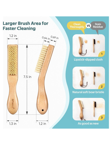 Cepillo para Manchas BFWood - Cerdas Suaves de Jabalí Cepillo para Manchas BFWood - Cerdas Suaves de Jabalí