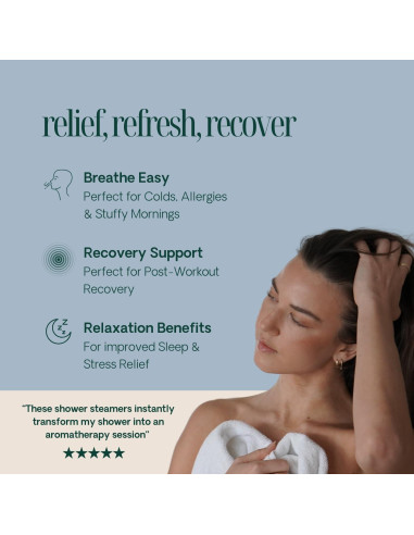 Bolsitas de Vapor de Aromaterapia Eucalipto Spa Para Uno - 10 Unidades