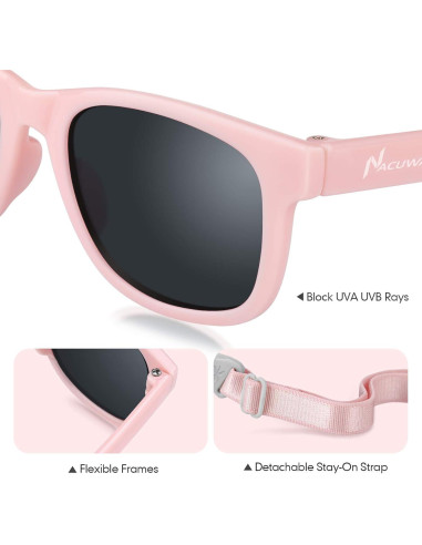 Gafas de sol para bebés UV400 Rosa - Protección 100% UV