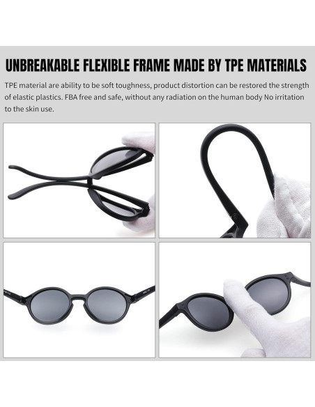 Gafas de sol polarizadas COASION para bebés 0-36 meses