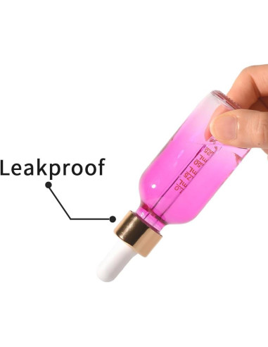 Juego de 4 Botellas de Cuentagotas de Vidrio StellaCare 60ml