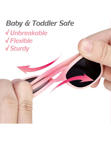 Gafas de sol para bebés UV400 Rosa - Protección 100% UV