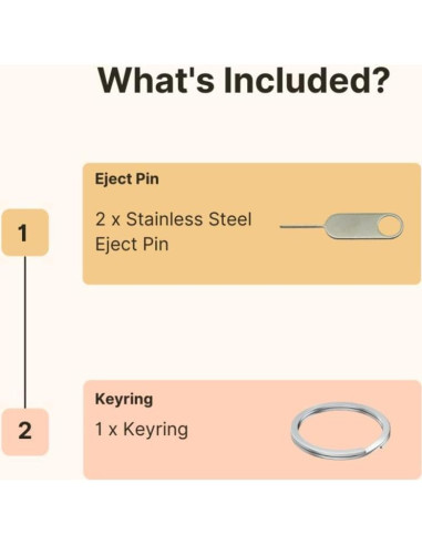 Paquete de 2 pines de extracción SIM PHONSUN Universal