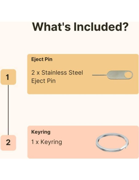 Paquete de 2 pines de extracción SIM PHONSUN Universal