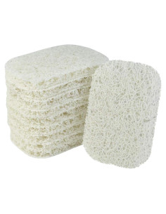 10 Soportes de Jabón Nydotd Antideslizantes PVC Blanco