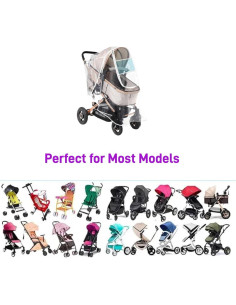 Cubierta de Lluvia Universal para Cochecito Berocia 56x99cm 2