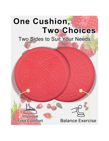 Cojín Inestable Tumaz Rojo Tomate 33 cm para Niños