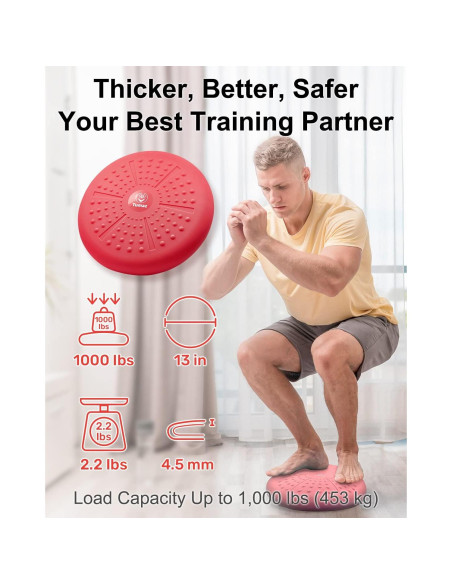 Cojín Inestable Tumaz Rojo Tomate 33 cm para Niños