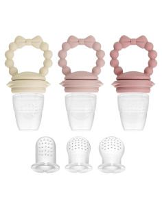 Chupete Alimentador de Frutas PandaEar - 3 Tamaños Silicona BPA Free