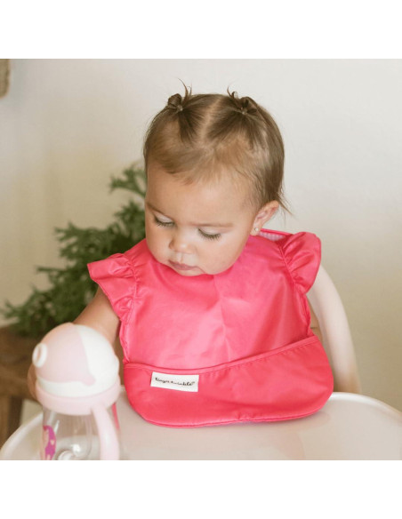 Baberos Tiny Twinkle a Prueba de Desorden 3pk Floral Azul