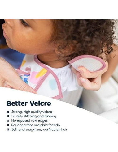 Baberos Tiny Twinkle a Prueba de Desorden 3pk Floral Azul