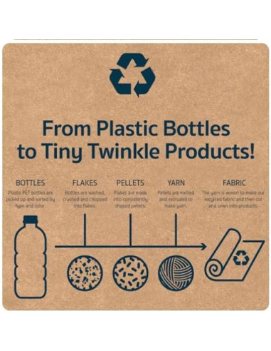 Baberos Tiny Twinkle a Prueba de Desorden 3pk Floral Azul