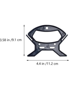 Organizador de Cuerda Garneck 10 Piezas Negro 11.2x9.1cm 2