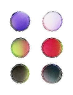 Forros de Cupcake Estándar qiqee 300 Cuentas Negro Rosa 2