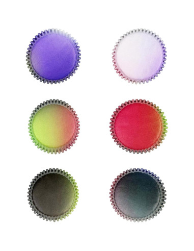 Forros de Cupcake Estándar qiqee 300 Cuentas Negro Rosa