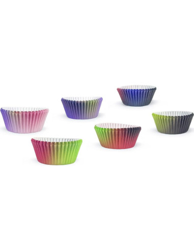 Forros de Cupcake Estándar qiqee 300 Cuentas Negro Rosa