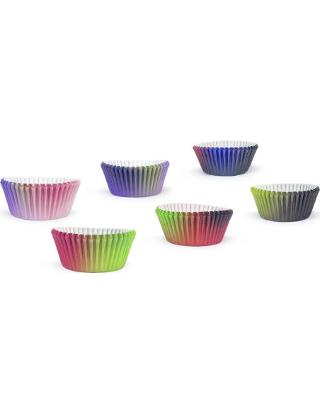 Forros de Cupcake Estándar qiqee 300 Cuentas Negro Rosa