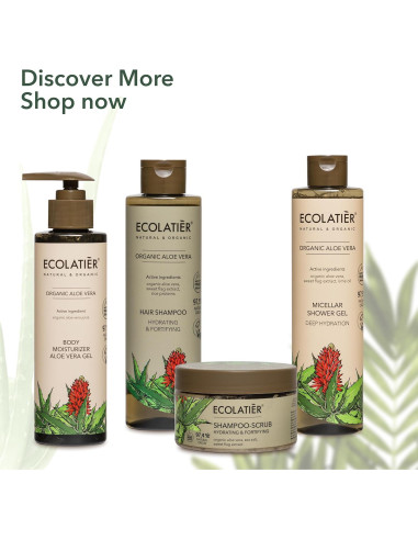 Gel de Ducha Micelar Ecolatier con Aloe Vera 350ml - Vegano