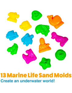 Juego de Moldes de Arena USA Toyz - 23 Piezas para Niños 2
