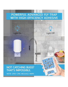 Trampa de Insectos Voladores WowCatch con Luz UV y 4 Recargas 2