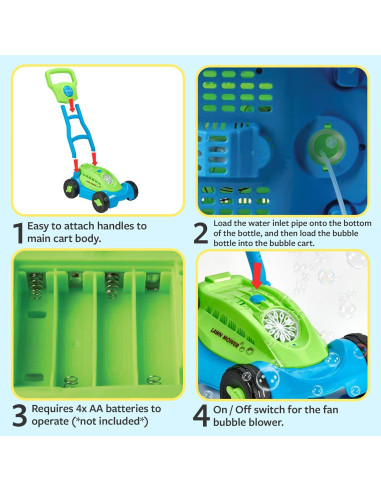 Cortacésped de Burbujas para Niños Better Basics 30cm