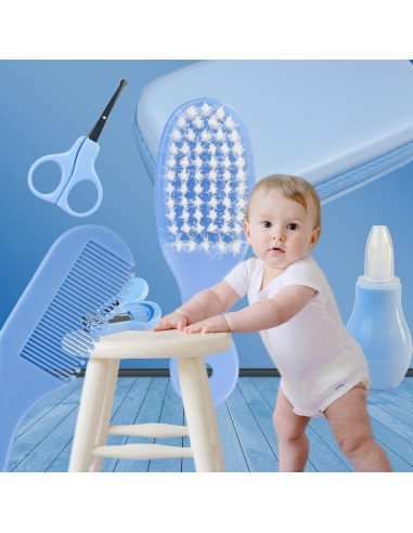 Kit de Cuidado para Bebés 8 en 1 ZELINYE Azul