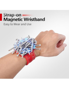 Pulsera Magnética ColumPRO para Tornillos y Clavos - Rojo 2