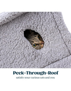 Cama Cubierta para Gatos PELZIN - Casa de Nieve 55.88x50.8cm 2