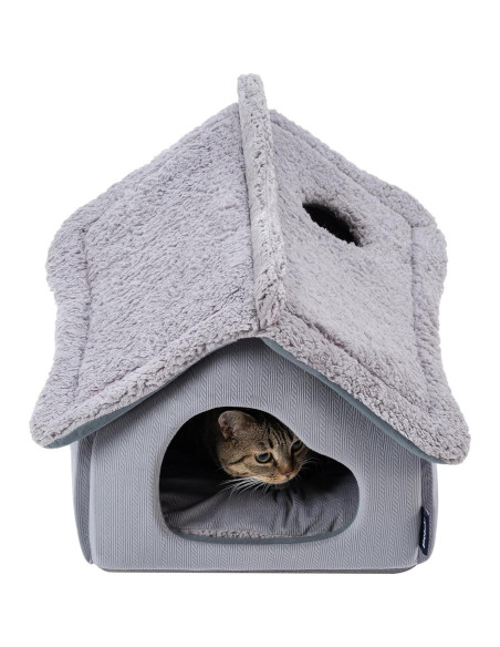 Cama Cubierta para Gatos PELZIN - Casa de Nieve 55.88x50.8cm