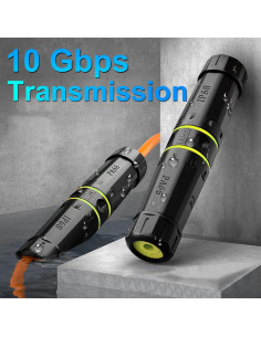 Acoplador RJ45 Cat7 ZUZONG IP68 a Prueba de Agua 10GB 2