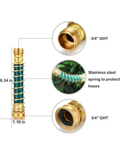 Adaptador de extensión de manguera SIGURANTA 6.3" 2 Paquetes 2
