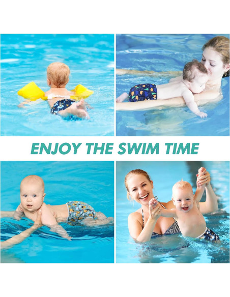 Pañales de natación reutilizables Pedobi, 3 unidades, Oso, Grande