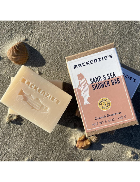 Barra de Ducha MacKenzie Arena y Mar 155.9 g - Jabón Natural