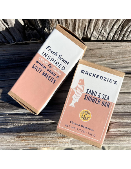Barra de Ducha MacKenzie Arena y Mar 155.9 g - Jabón Natural