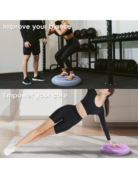 Cojín Inflable Inestable YWFYQZMH para Ejercicio y Equilibrio