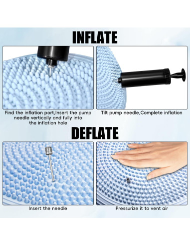 Cojín Inflable Inestable YWFYQZMH para Ejercicio y Equilibrio