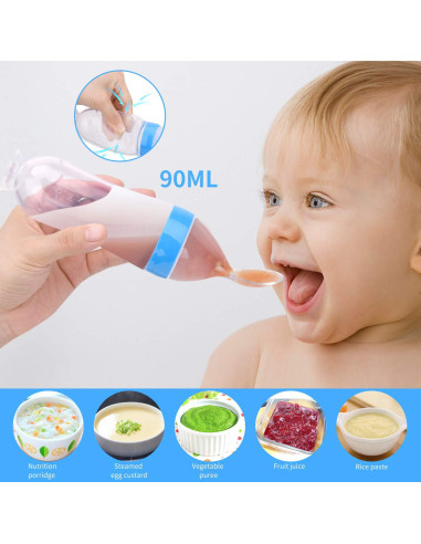 Chupete de Alimentos para Bebé Welcoyo - 3 Pcs + 6 Tetinas