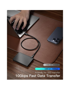 Cable de Carga USB C Conmdex 0.3m 2-Pack Carga Rápida 3.1A 2