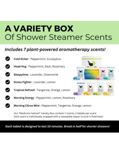 Paquete de Bombas de Ducha Aromaterapia The Herbal Zen - 7 Unidades 2