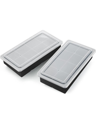 Bandeja de Hielo de Silicona Samuelworld 2-Pack 8 Cavidades