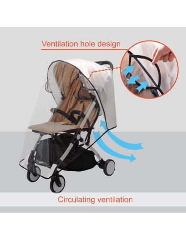 Cubierta de Lluvia Bemece para Cochecito Universal - Impermeable