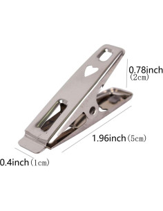 Pinzas de Acero Inoxidable FOMMEN - Paquete de 40 Unidades 2