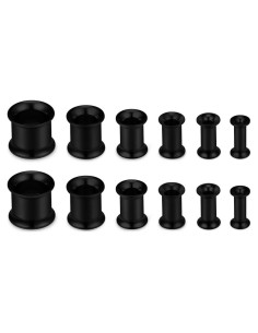 Kit de Estiramiento 12PCS SCERRING Acero Inoxidable 8G-00G