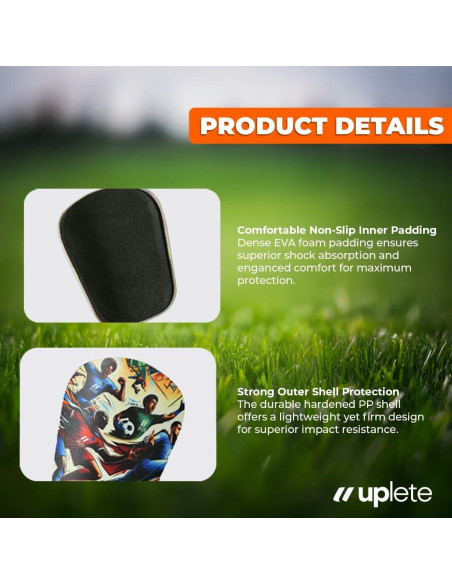 Mini Espinilleras de Fútbol Uplete Héroes del Fútbol - Ligeras y Cómodas Mini Espinilleras de Fútbol Uplete Héroes del Fútbol - Ligeras y Cómodas