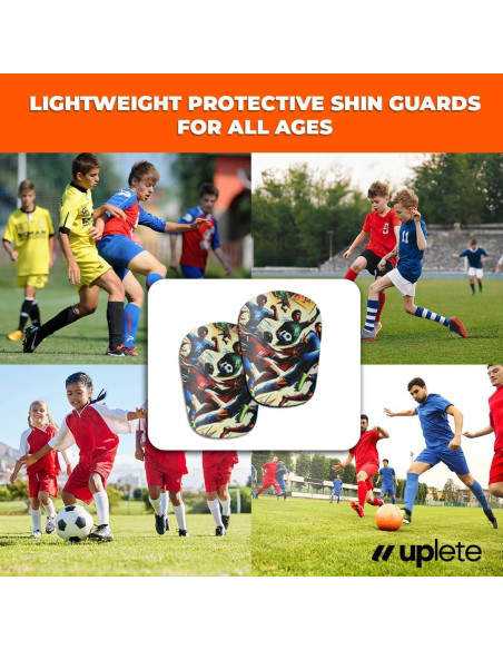 Mini Espinilleras de Fútbol Uplete Héroes del Fútbol - Ligeras y Cómodas Mini Espinilleras de Fútbol Uplete Héroes del Fútbol - Ligeras y Cómodas