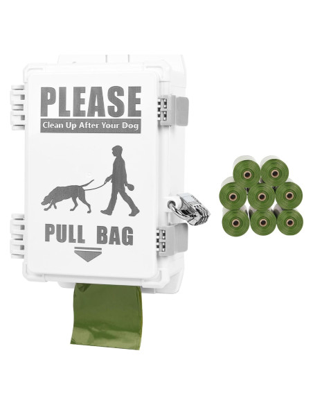 Dispensador de bolsas para excremento de perro Vanqou con 8 rollos