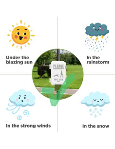 Dispensador de bolsas para excremento de perro Vanqou con 8 rollos 2