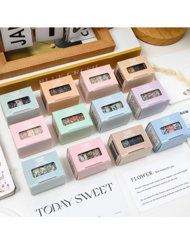 Conjunto de Cinta Washi YUBX Otoño 60 Rollos 10mm x 2m